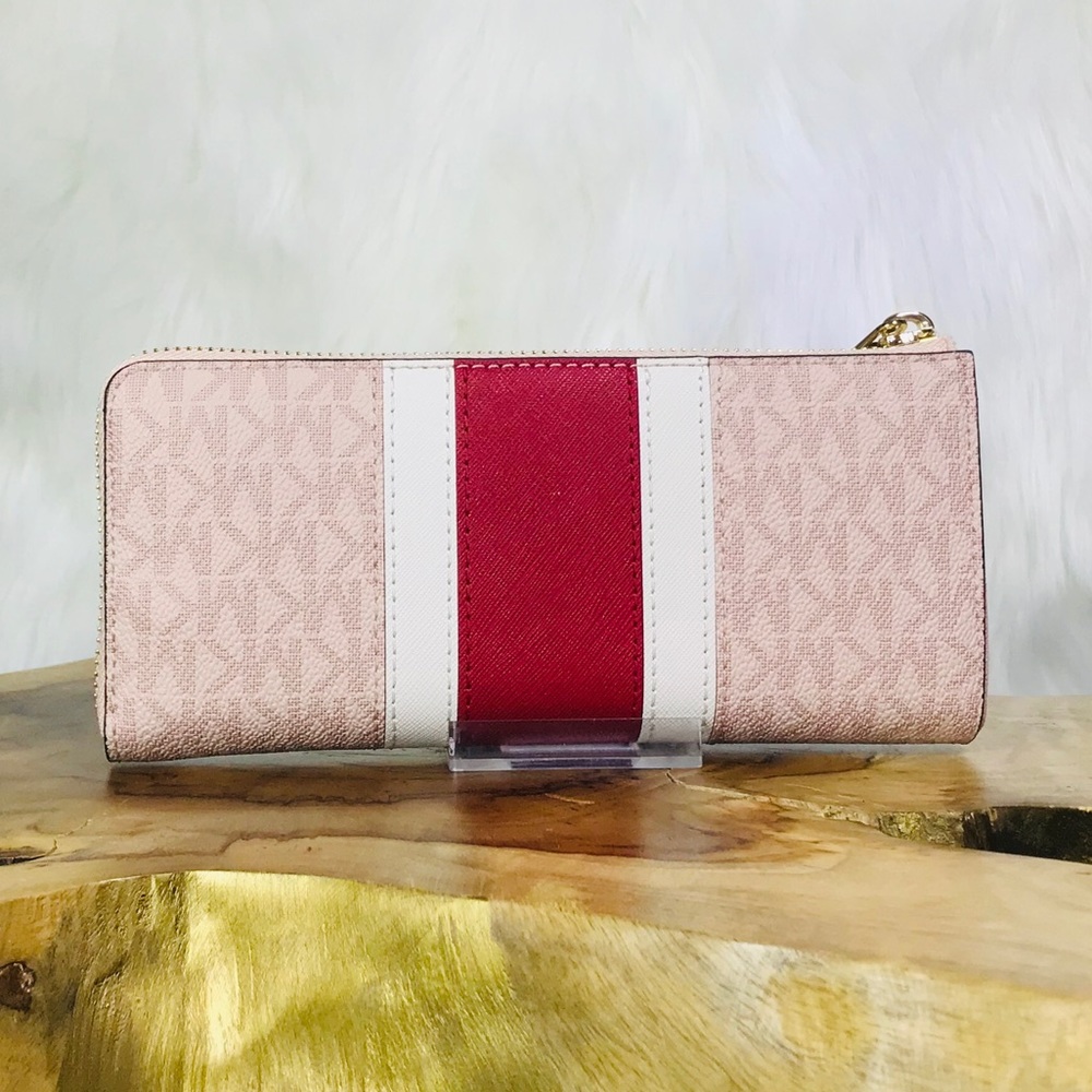 Michael Kors Center Stripe Leather Wallet - Picture 4 of 8